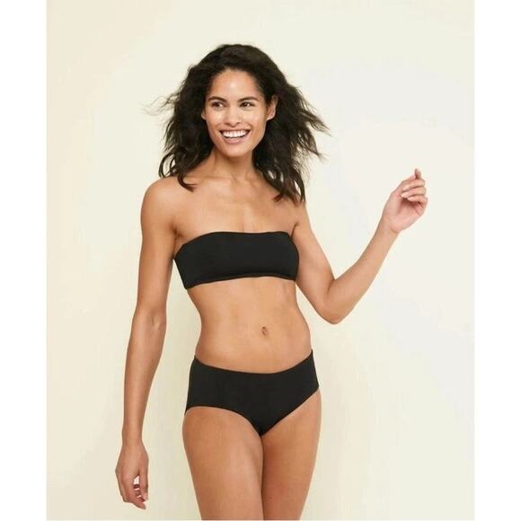 Andie the Rio strapless bandeau swim top in black NEW SMALL - Picture 6 of 6